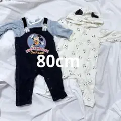 dinesy ミッキーマウス パンダ柄 ロンパース セット カバーオール