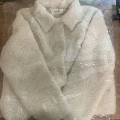 FRAY I.D ホワイト ファージャケット