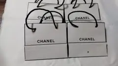 CHANEL　シャネル ショップ袋　ショッパー 4枚セット 　紙袋　ホワイト