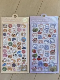 3D ステッカー　シール2枚セット