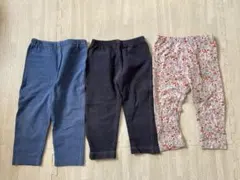 ユニクロ　レギンス3点セット　80cm