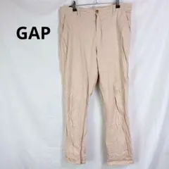 GAP◇ギャップ　ストレートパンツ【10】カジュアル　ベージュ　コットン混　綿