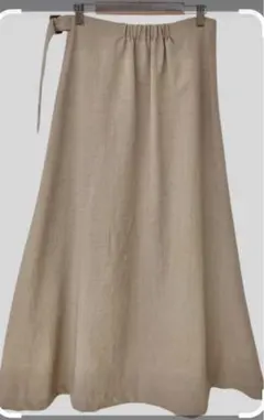 ナノユニバース　フレアスカート　ベージュ