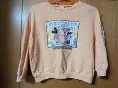 120cmLittcリトシーミッキーミニーマンガ風ロゴトレーナー3周年