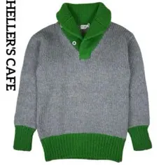 HELLER'S CAFE へラーズカフェ ショールカラーニット ウェアハウス