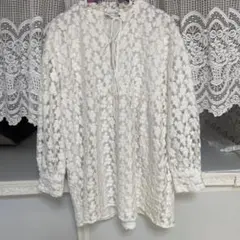 ZARAレースシフォンチュニック