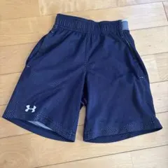 UNDER ARMOUR キッズ ハーフパンツ ネイビー　メッシュ　YSM