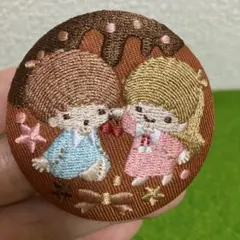 サンリオ刺繍缶バッジ