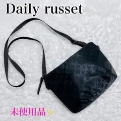 新品✨デイリーラシット　ショルダーバッグ　サコッシュ　斜めがけ　黒　総柄