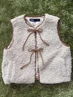 ZARA ボアベスト Mサイズのサムネイル