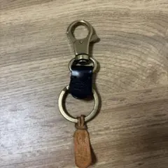 イルビゾンテ　レザー フック付きキーホルダー　キーリング