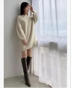 スナイデル　ラクーンミニニットワンピ