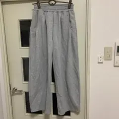 2025今季JEANASIS 発熱保温 スウェットコクーンタックパンツ