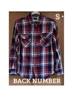 BACK  NUMBER  チェックシャツ  赤   Ｓ