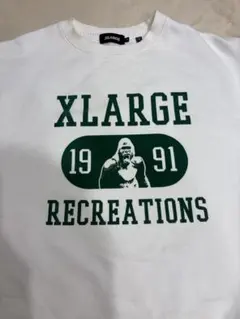 【美品】XLARGE ホワイト スウェット M