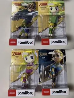 ゼルダの伝説 amiibo リンク フィギュア 4体セットのサムネイル