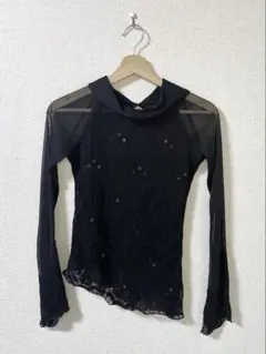 Chloe 長袖カットソー ブラック ボタンデザイン - メルカリ