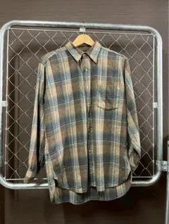 70s Pendletonチェックシャツ L ウールシャツ　ボードシャツ