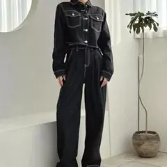 レディース　デニムセットアップ