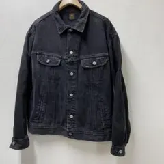 90's Lee ブラックデニムジャケット　ビンテージ　220j 後染め
