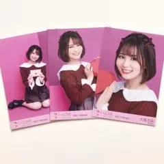 ＝LOVE イコラブ　生写真　バレンタイン　2021　3種コンプ　大場花菜