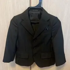 子供用　スーツ　100サイズ　黒　ストライプ
