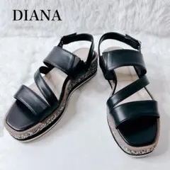 DIANA スポーツサンダル ブラック 厚底　グリッター　23cmのサムネイル