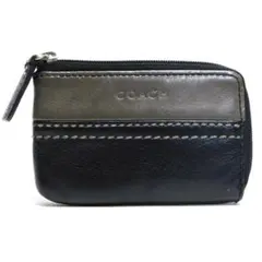COACH コーチ コインケース 小銭入れ キーリング付き 財布 黒 グレー