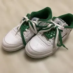 Reebok スニーカー ホワイト/グリーン 6.5