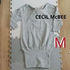 新品・未使用　トップス　M　カットソー　セシルマクビー　肩あき　リボン　キャバ