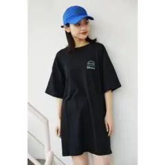 【サウナガール】プリントTシャツ ブラックのサムネイル