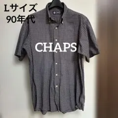 CHAPS RALPH LAUREN 半袖シャツ L ネイビー/レッド