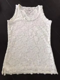 レースタンクトップ　アイボリー