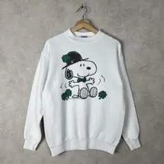90s USA古着 スヌーピー スウェット Mサイズ クローバー vintage