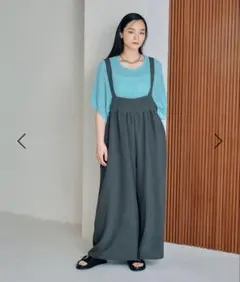 レプシム　美品グレーサロペット・オールインワン FREE SIZE