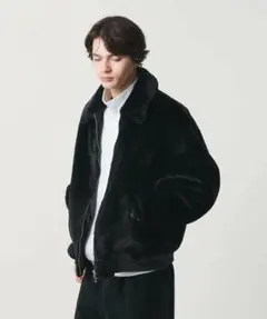 MONKEY TIME ファーライク ミリタリー ブルゾン