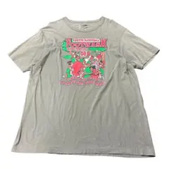 90s イベントTシャツ　フロントプリント　オリーブ　XL 古着　8#a