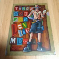 ONE PIECE ポートガス・D・エース クリアファイル - メルカリ