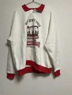 【超美品】ディズニーリゾート　ヒューイデューイルーイ　裏起毛　トレーナー