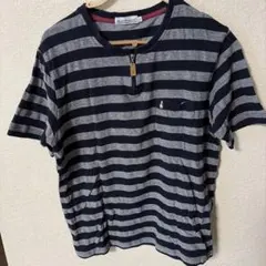 Hush Puppies ストライプ Tシャツ Lサイズのサムネイル