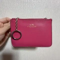 coach コーチ　カードケース　キーケース　ピンク