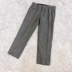 美品 STUDIOUS カシミヤ混 ウール スラックス パンツ グレー 日本製のサムネイル