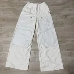SWEAT WIDE PANTS WITH LEATHER PATCH Sのサムネイル