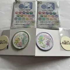 ディズニーシー ダッフィーアンドフレンズ20周年 ワッペン2個