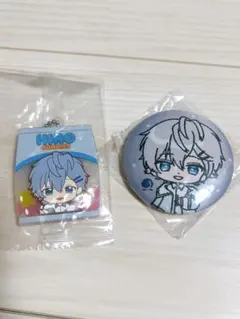 カラフルピーチ　ヒロくん　刺繍缶バッジ　ラバーキーホルダー