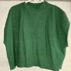 SEASON REASON グリーンニットベスト Mサイズ
