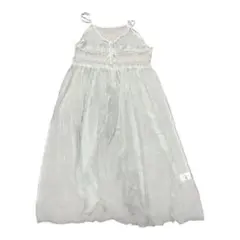 【ローリーズファーム】ホワイト キャミワンピース Fサイズ レイヤード