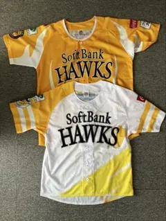SoftBank Hawks ユニフォーム 2点セット 黄色L 白S