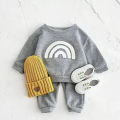 ベビー服 セットアップ グレー 12-18M SHEIN 80㎝