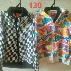 【BABYDOLL】 130 ウインドブレーカー ジップパーカー 2着おまとめ